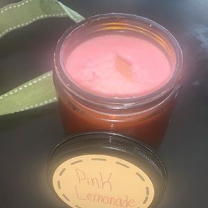 Pink lemonade scented candle